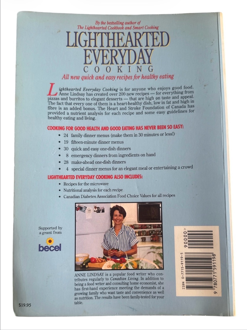 VINTAGE PAPERBACK Lighthearted Everyday Cooking by Lindsay Anne - Picture 9 of 9